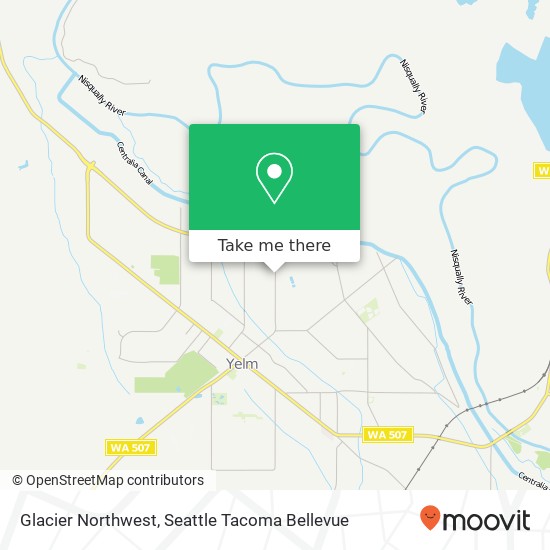 Glacier Northwest map