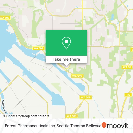 Mapa de Forest Pharmaceuticals Inc