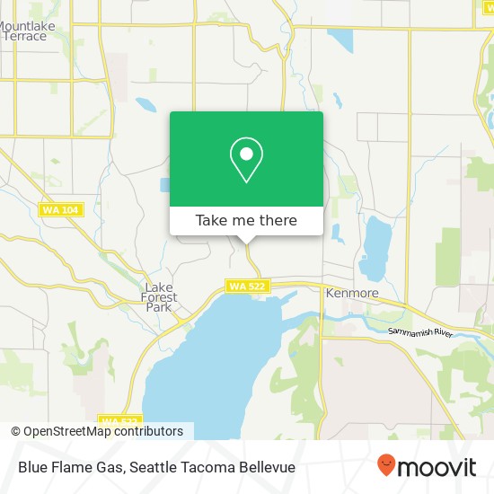 Blue Flame Gas map