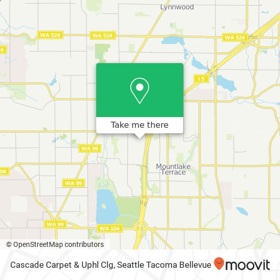 Cascade Carpet & Uphl Clg map