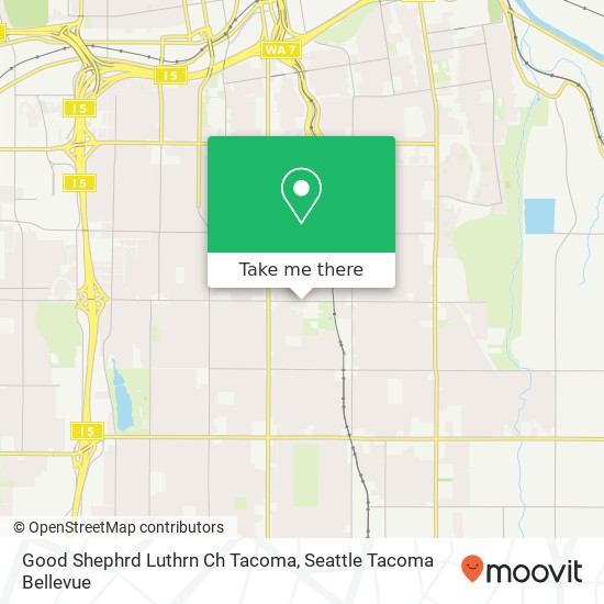Mapa de Good Shephrd Luthrn Ch Tacoma