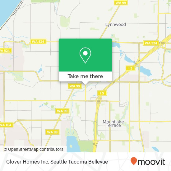 Mapa de Glover Homes Inc