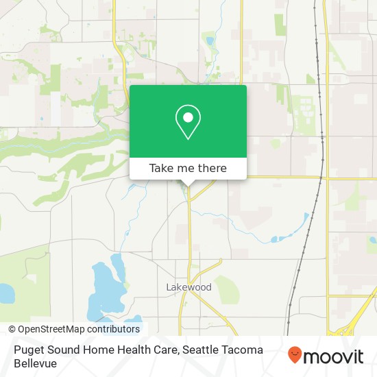 Puget Sound Home Health Care map