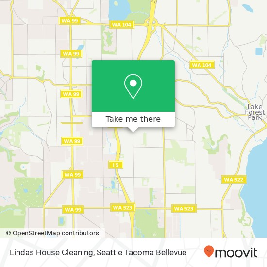 Lindas House Cleaning map