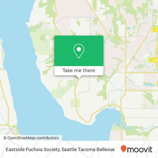 Mapa de Eastside Fuchsia Society