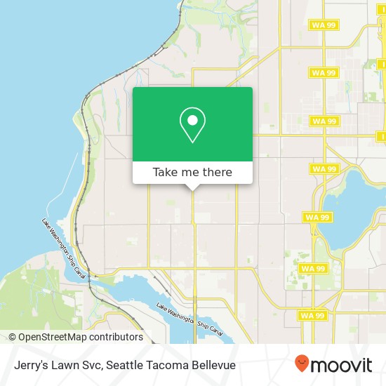 Jerry's Lawn Svc map
