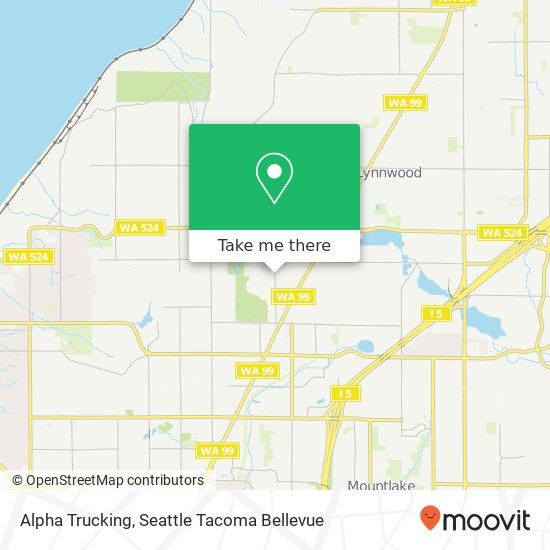Alpha Trucking map