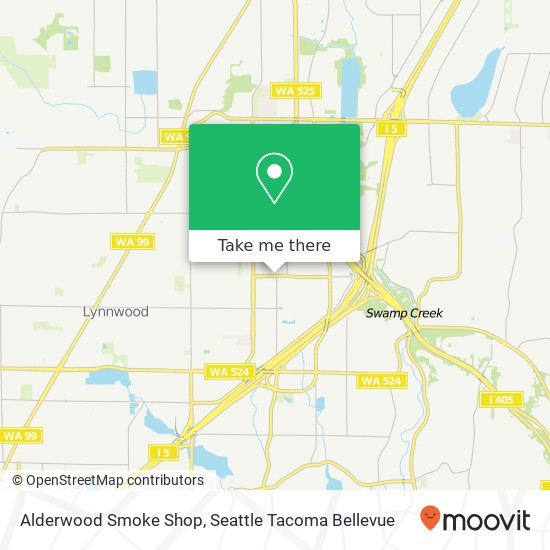 Mapa de Alderwood Smoke Shop
