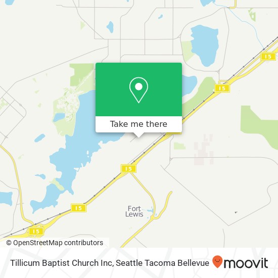 Mapa de Tillicum Baptist Church Inc