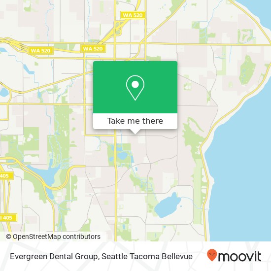 Mapa de Evergreen Dental Group