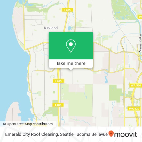 Emerald City Roof Cleaning map