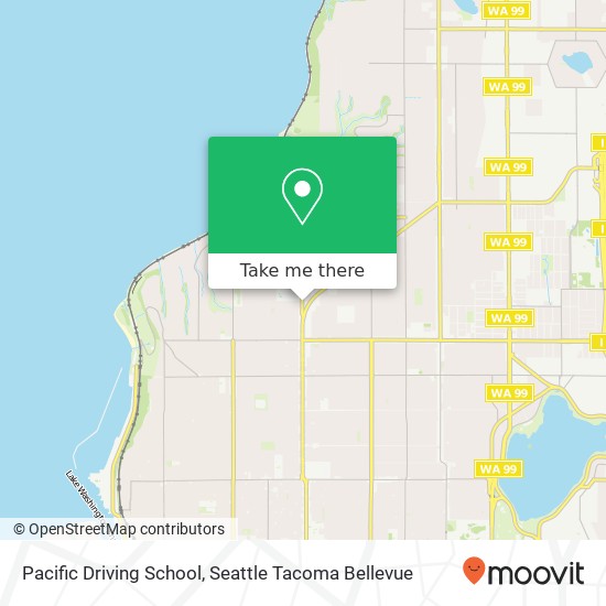 Pacific Driving School map