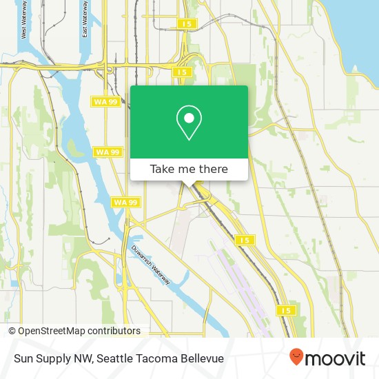 Sun Supply NW map