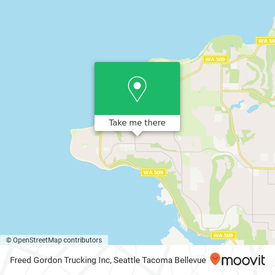 Freed Gordon Trucking Inc map