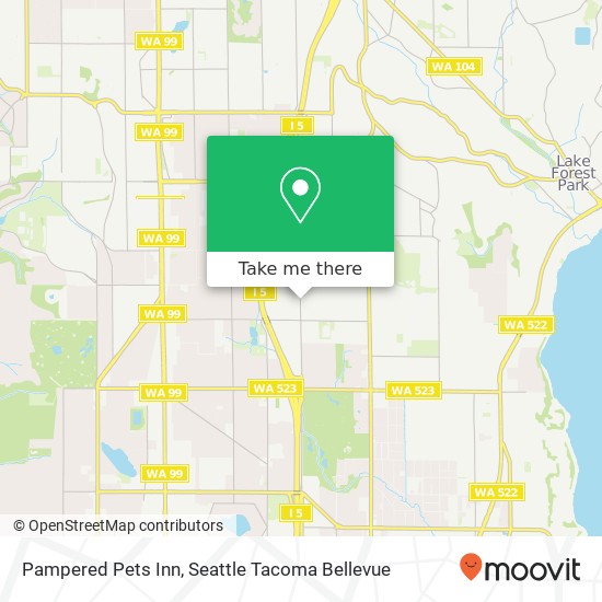 Pampered Pets Inn map