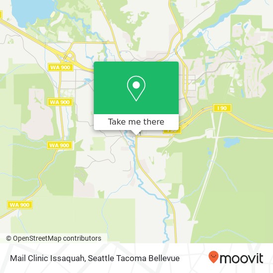 Mapa de Mail Clinic Issaquah