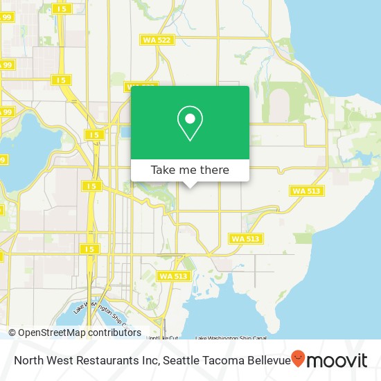 Mapa de North West Restaurants Inc