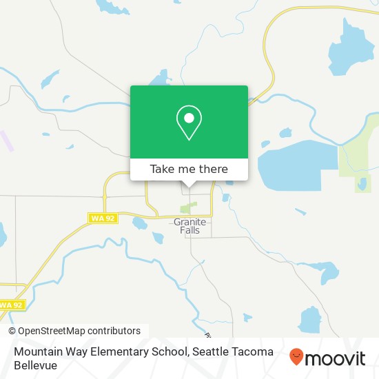 Mountain Way Elementary School map