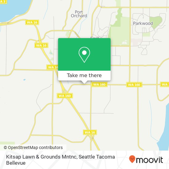 Kitsap Lawn & Grounds Mntnc map