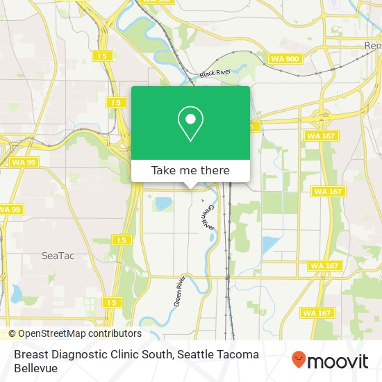 Mapa de Breast Diagnostic Clinic South