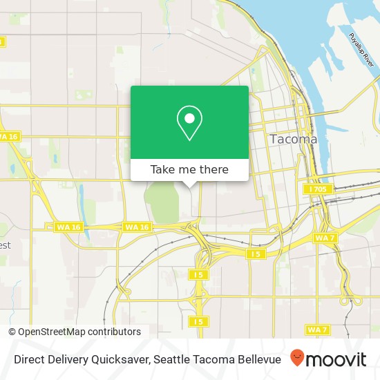 Mapa de Direct Delivery Quicksaver