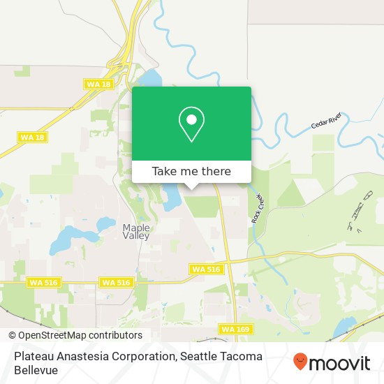 Plateau Anastesia Corporation map