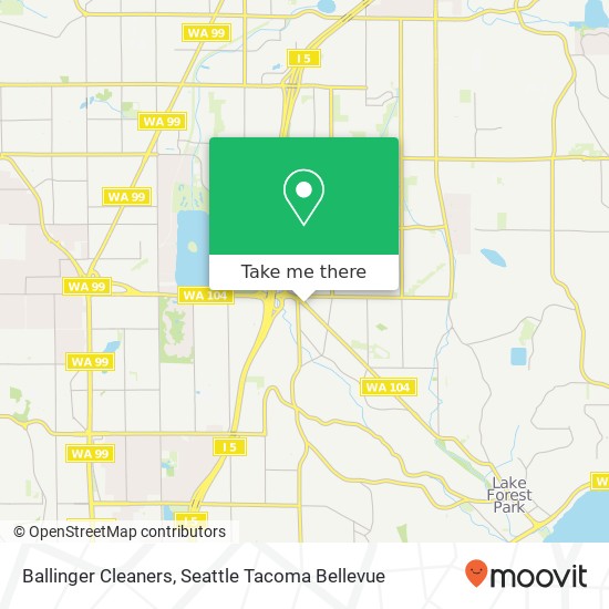 Ballinger Cleaners map