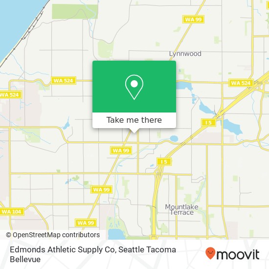 Mapa de Edmonds Athletic Supply Co