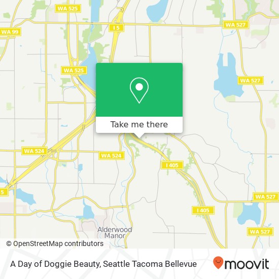 A Day of Doggie Beauty map