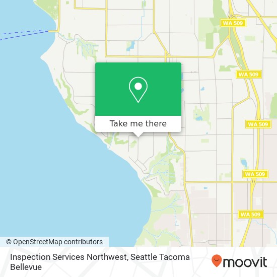 Inspection Services Northwest map