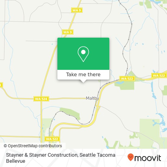 Stayner & Stayner Construction map