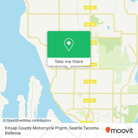 Mapa de Kitsap County Motorcycle Prgrm