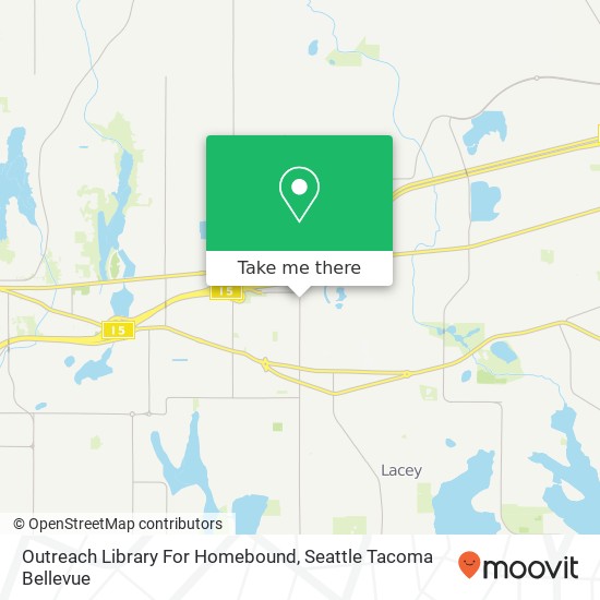 Outreach Library For Homebound map