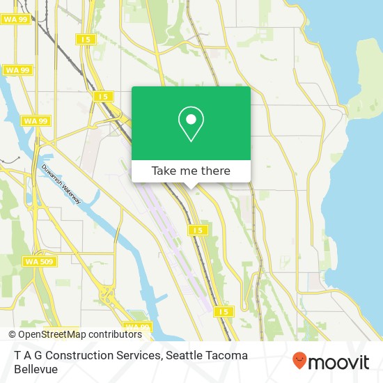 T A G Construction Services map