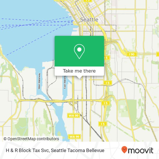 H & R Block Tax Svc map