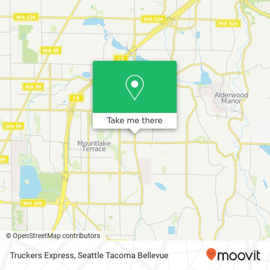 Truckers Express map