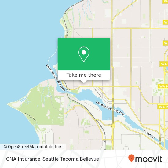 CNA Insurance map