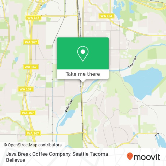 Mapa de Java Break Coffee Company