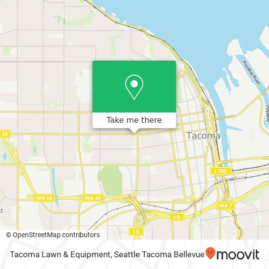 Mapa de Tacoma Lawn & Equipment