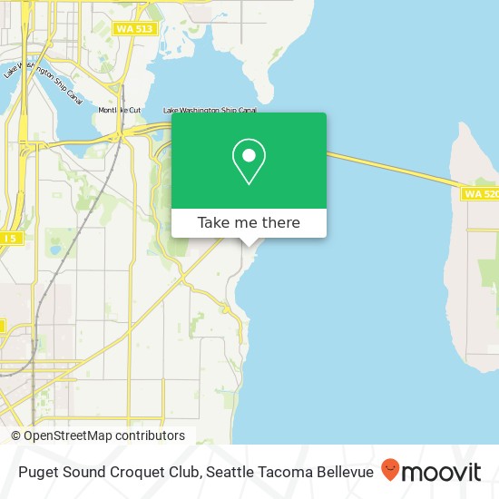 Mapa de Puget Sound Croquet Club