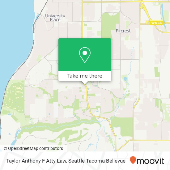 Taylor Anthony F Atty Law map