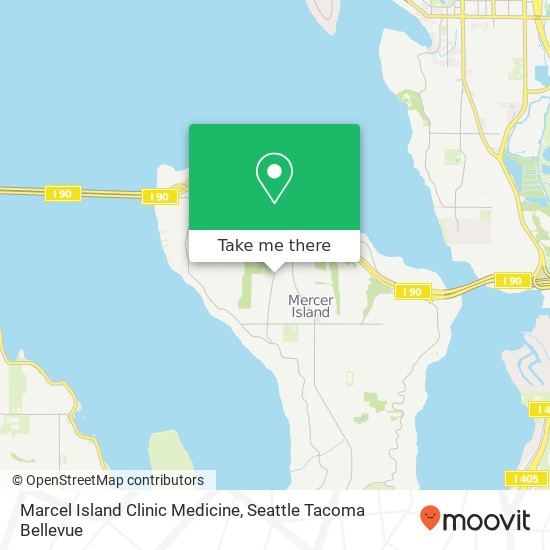 Marcel Island Clinic Medicine map