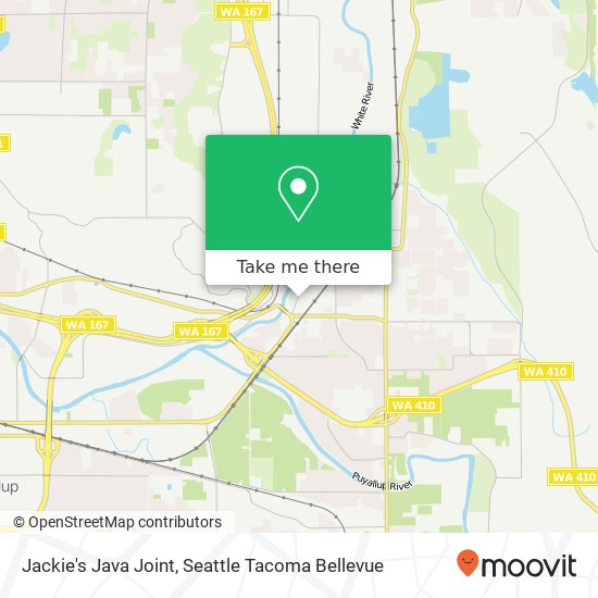 Mapa de Jackie's Java Joint
