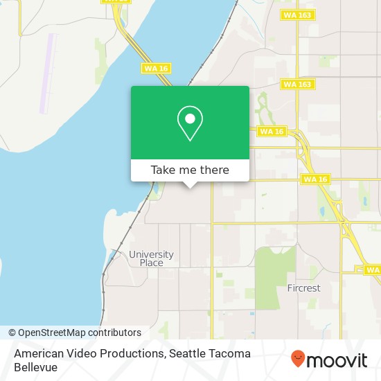 American Video Productions map