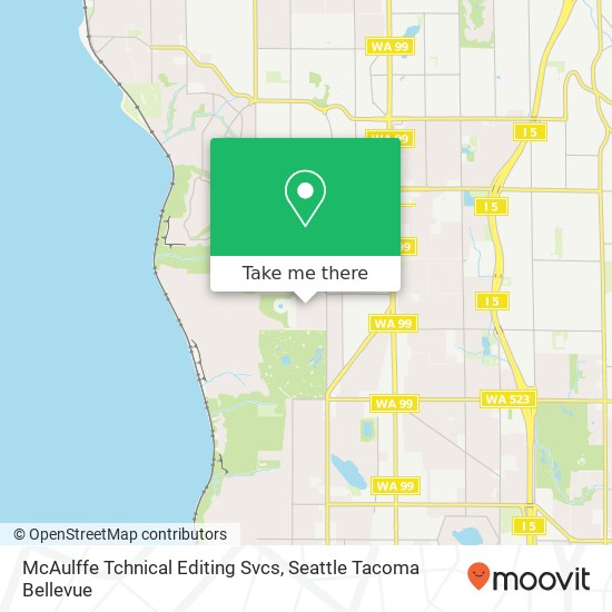 Mapa de McAulffe Tchnical Editing Svcs