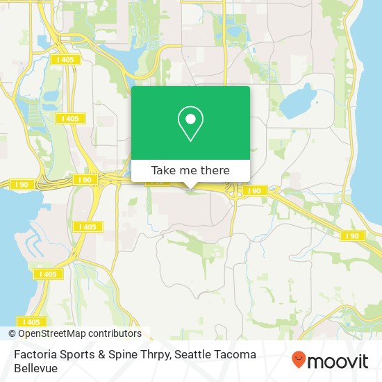 Factoria Sports & Spine Thrpy map