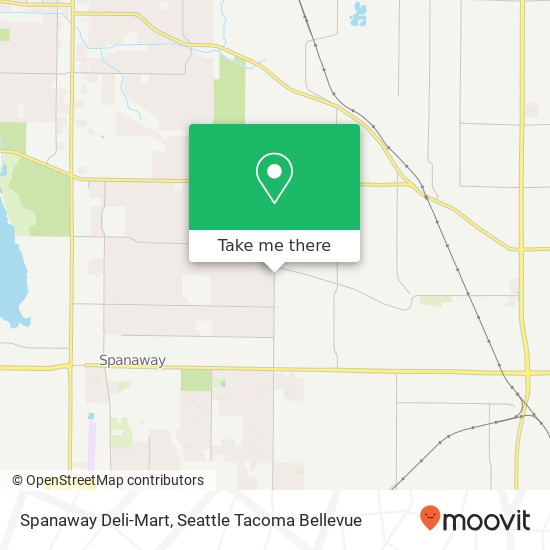 Spanaway Deli-Mart map