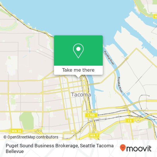 Mapa de Puget Sound Business Brokerage