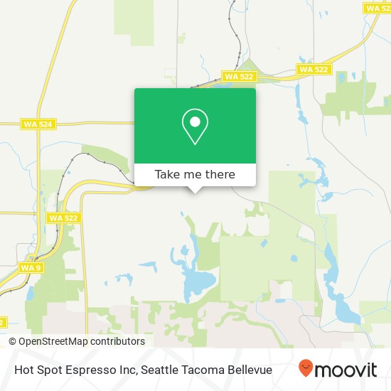 Mapa de Hot Spot Espresso Inc