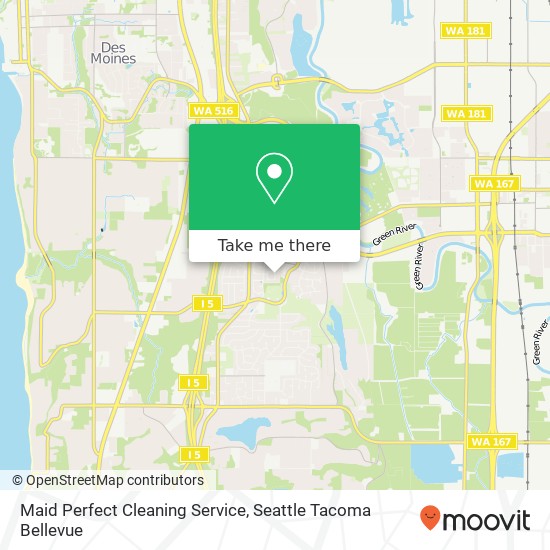 Mapa de Maid Perfect Cleaning Service